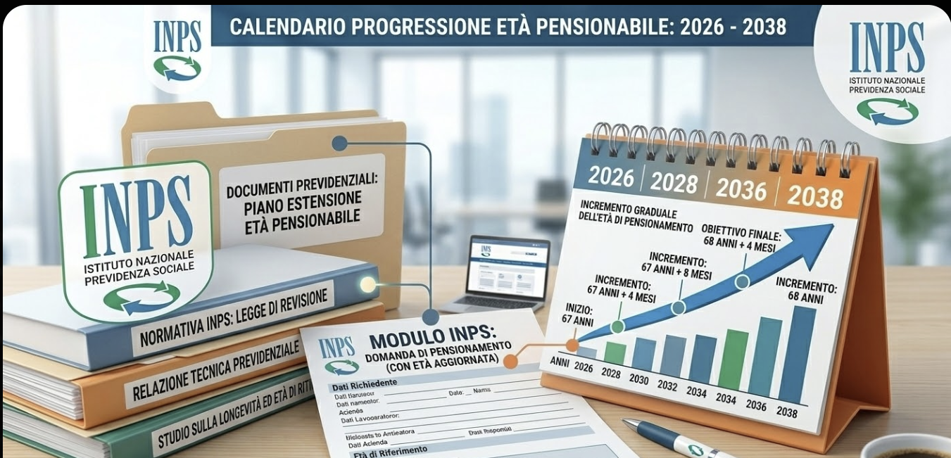 Età pensionabile, previsto incremento fino a 5 mesi