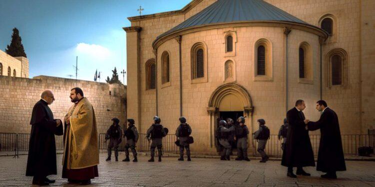Fermato il cardinale Pizzaballa al Santo Sepolcro