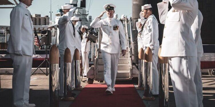 men standing while salute
