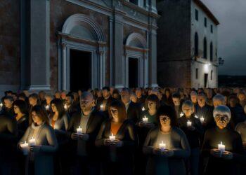 Migliaia di persone partecipano alla fiaccolata per Giacomo Bongiorni a Massa