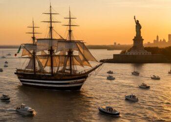 Amerigo Vespucci solca l’Hudson per i 250 anni degli USA