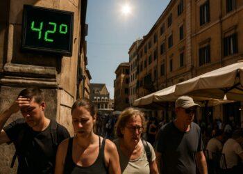 Caldo record in Italia: bollini rossi in aumento