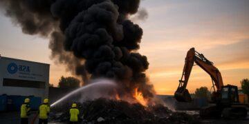 Incendio alla piattaforma A2A di Novate Milanese: indagini in corso