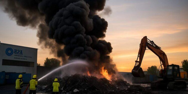 Incendio alla piattaforma A2A di Novate Milanese: indagini in corso