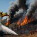 Incendio devasta la collina di Caserta: intervento massiccio dei soccorsi