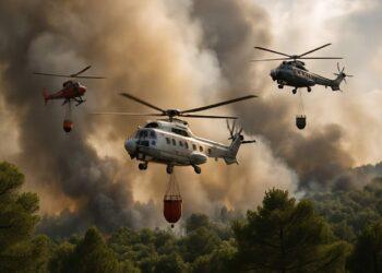 Interventi aerei contro le fiamme in Sardegna
