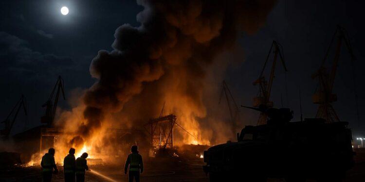 Odessa colpita nella notte: incendi e danni alle infrastrutture