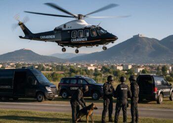 Operazione Antimafia a Cassino: Carabinieri in azione con elicotteri e unità speciali