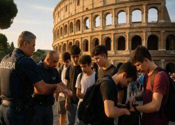 Operazione sicurezza al Colosseo: identificati oltre 350 giovani