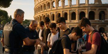 Operazione sicurezza al Colosseo: identificati oltre 350 giovani