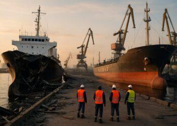 Raid russo su Odessa: colpite navi e infrastrutture portuali