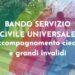 Servizio Civile 2026, 947 posti per assistere grandi invalidi e ciechi civili