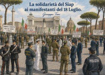 Manifestazione dei militari a Roma, il SIAP esprime solidarietà alle sigle promotrici