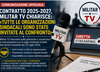 Contratto 2025-2027, Militar TV chiarisce: «Tutte le organizzazioni sindacali sono state invitate al confronto»