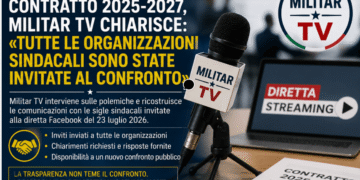 Contratto 2025-2027, Militar TV chiarisce: «Tutte le organizzazioni sindacali sono state invitate al confronto»