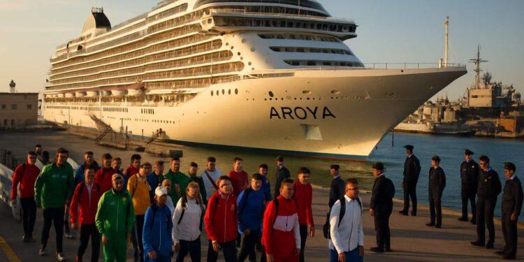 Aroya a Taranto, crociera ospita atleti Giochi Mediterraneo