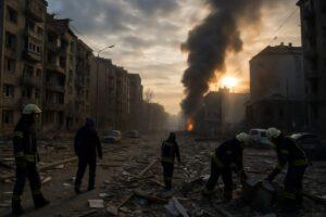 Attacco devastante su Kiev: 15 morti e decine di feriti