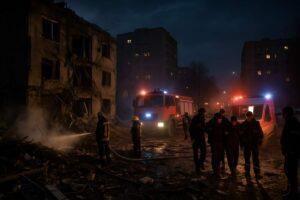 Attacco notturno su Kiev: colpito il distretto di Brovary