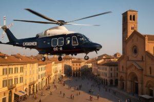 Carabinieri a Crema, elicottero in azione per controlli di sicurezza