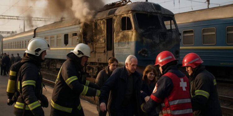 Drone russo colpisce treno passeggeri a Odessa: due vittime