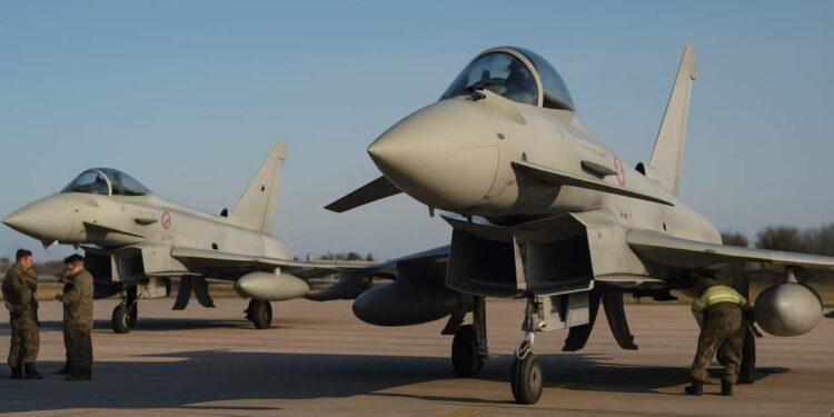 Eurofighter italiani abbattono drone in Lettonia: allerta rientrata