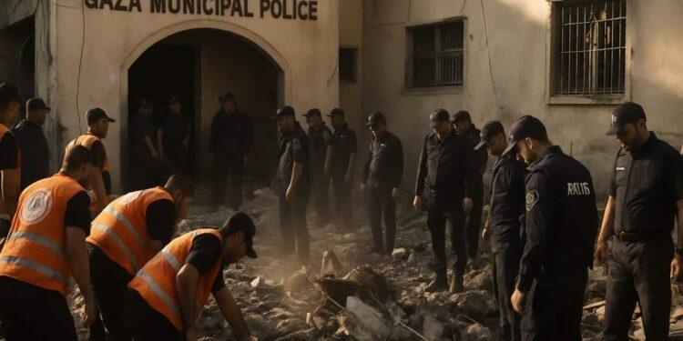 Gaza City, raid israeliano su commissariato: 9 morti confermati
