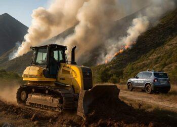 Genio militare in azione contro incendi in Abruzzo
