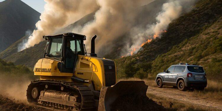 Genio militare in azione contro incendi in Abruzzo