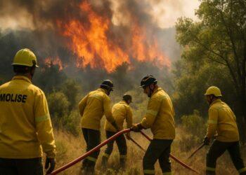 Incendio Alta Murgia, vigili del fuoco molisani in azione