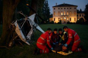 Incidente aereo a Pasiano: ultraleggero contro un albero, grave un passeggero