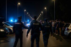 Intervento della polizia ferma corse clandestine sulla Postumia