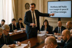 Italia chiede margini extra Ue per difesa ed energia