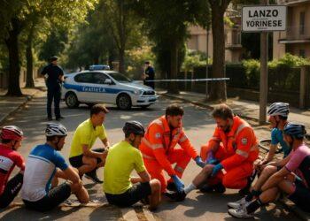 Lanzo Torinese, auto contro ciclisti: quattro feriti, indagini in corso