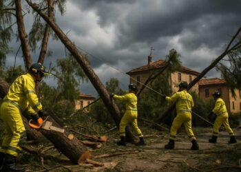 Maltempo nelle Marche, 153 interventi dei Vigili del Fuoco