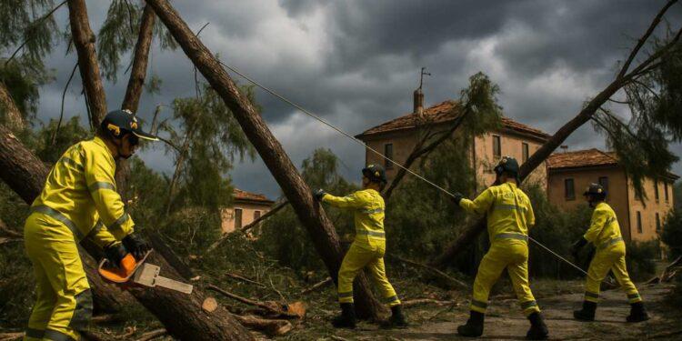 Maltempo nelle Marche, 153 interventi dei Vigili del Fuoco