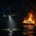 Marsala, incendio distrugge barca: naufrago salvato dalla Guardia di finanza