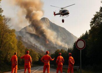 Monte Amariana, evacuazioni e chiusure per l'incendio in Carnia