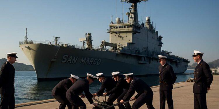 Nave San Marco, addestramento in Grecia per allievi marescialli