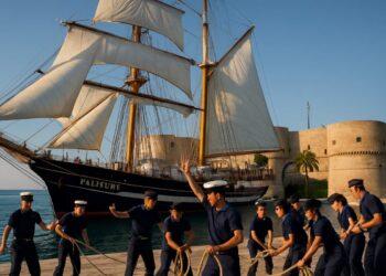 Palinuro a Taranto, la nave scuola ai Giochi del Mediterraneo