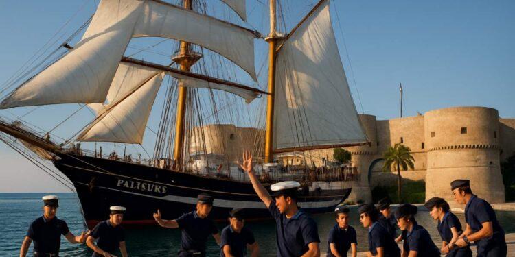 Palinuro a Taranto, la nave scuola ai Giochi del Mediterraneo