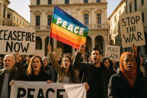 Raid israeliani su Gaza, proteste a Vicenza per la pace