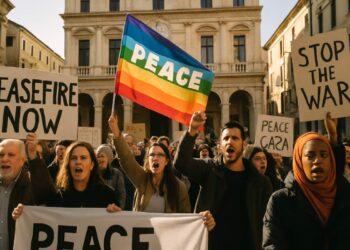 Raid israeliani su Gaza, proteste a Vicenza per la pace