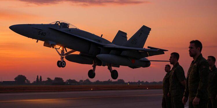 Romania, F-18 NATO abbatte drone vicino al confine ucraino