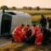 Tragedia nel Foggiano: furgone si ribalta, un morto e otto feriti