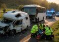 Tragedia sulla Terni-Rieti: scontro mortale tra bus e camper