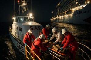 AIDAcosma, evacuazione d'urgenza per passeggera colpita da malore