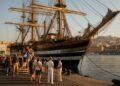 Amerigo Vespucci a Napoli, visite a bordo per l'America's Cup
