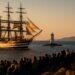 Amerigo Vespucci, passaggio spettacolare davanti al Sulcis