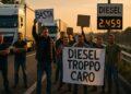 Carburanti, diesel a 2,459 euro: proteste in autostrada