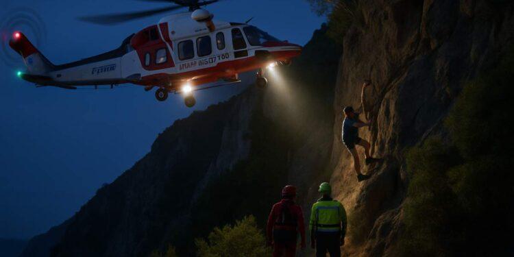 Cinque Terre, escursionista salvato da un dirupo con elicottero